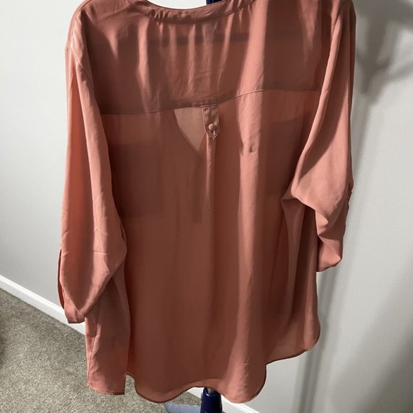 COPY - Torrid Harper Georgette Pullover ¾ Sleeve Blouse Size 3x - Picture 3 of 4